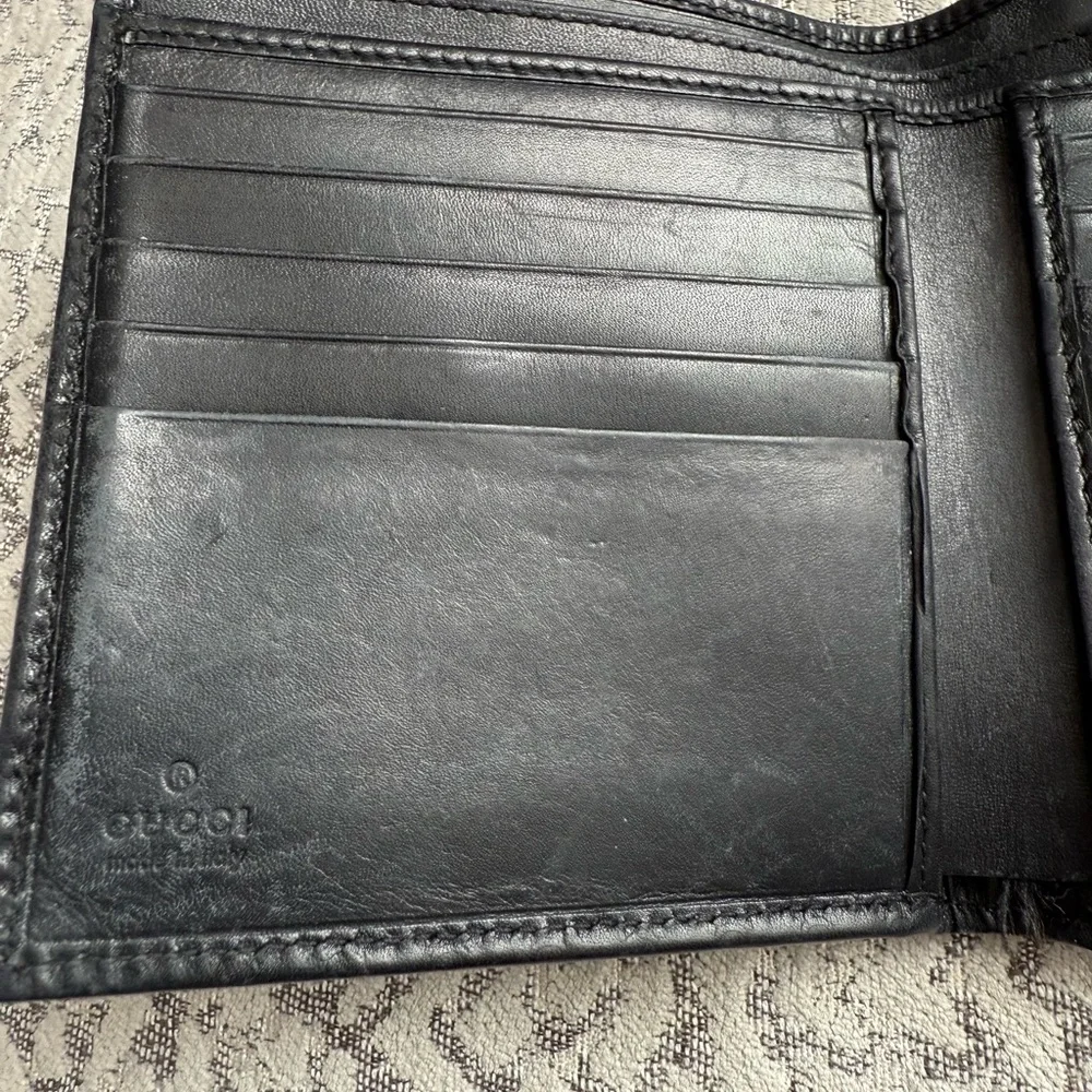 Gucci Jackie GG Bi-fold Compact Leather Wallet Vintage - Picture 7 of 10